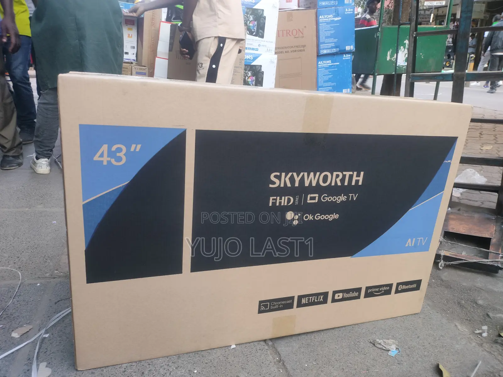 Skyworth 43′′ E3a Smart Android FHD Frameless Tv – 43e3a