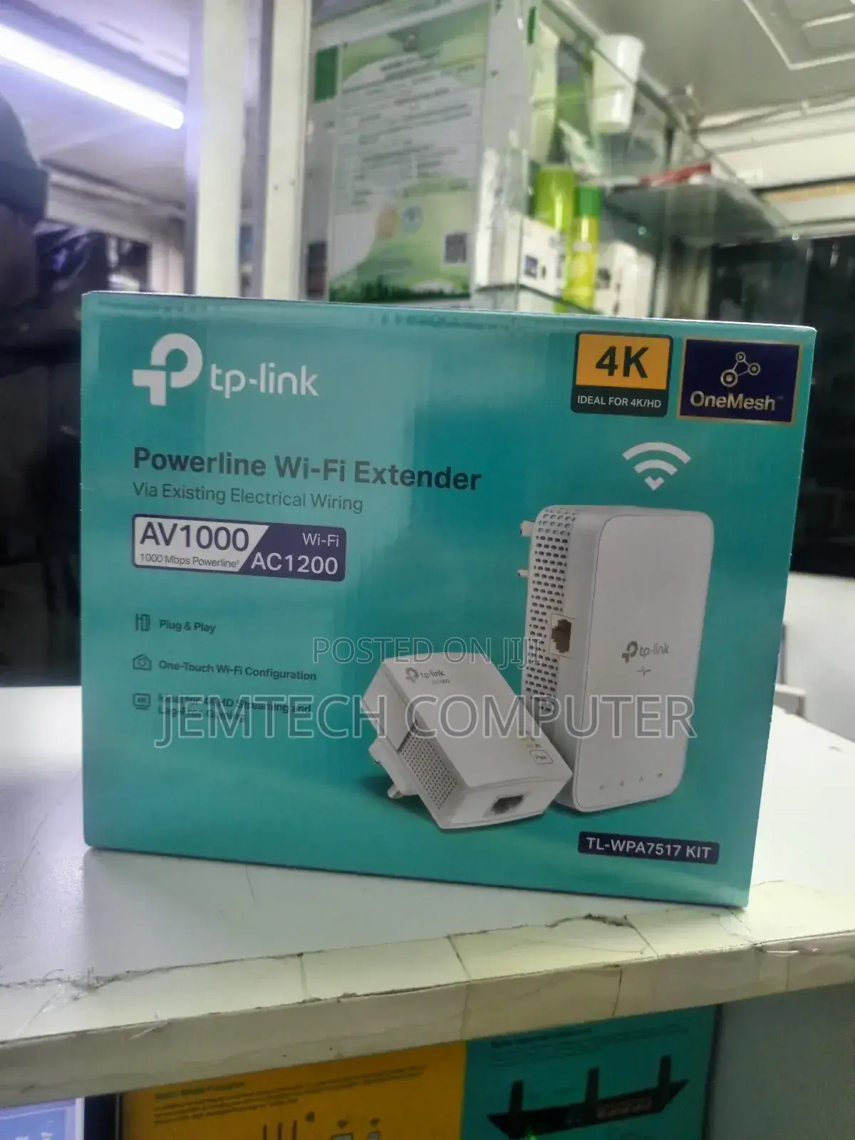 ~Tp-Link Av1000 Gigabit Powerline Wi-Fi Kit ^ Tl-Wpa7517kit