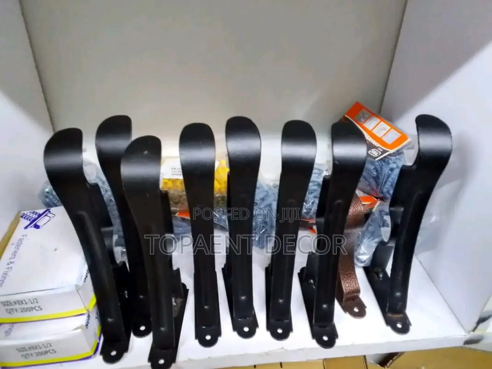 Black Shinny Window Rod Brackets