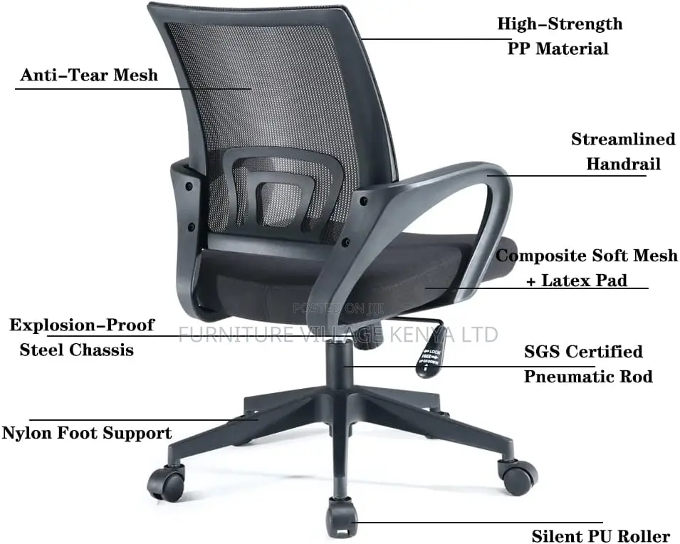 Ergonomic Mesh Office Chair, Breathable Mesh Design
