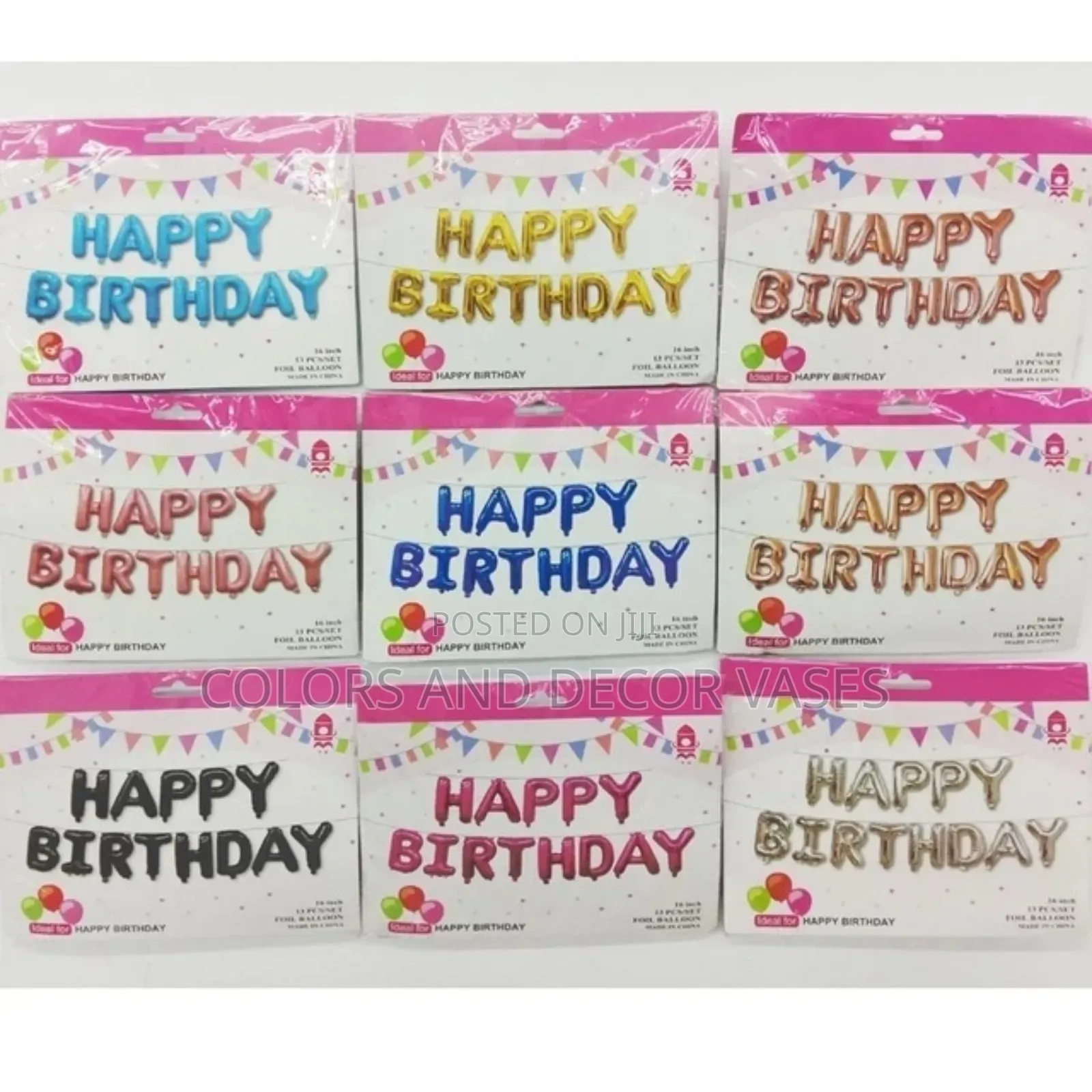 Happy Birthday Foil Balloons