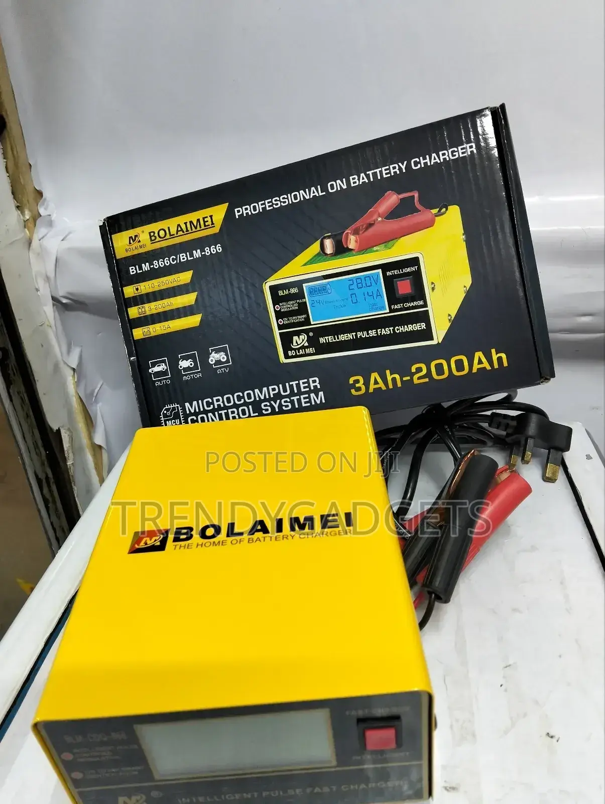 BOLAIMEI BLM-866 12v/24v Car Battery Cha By