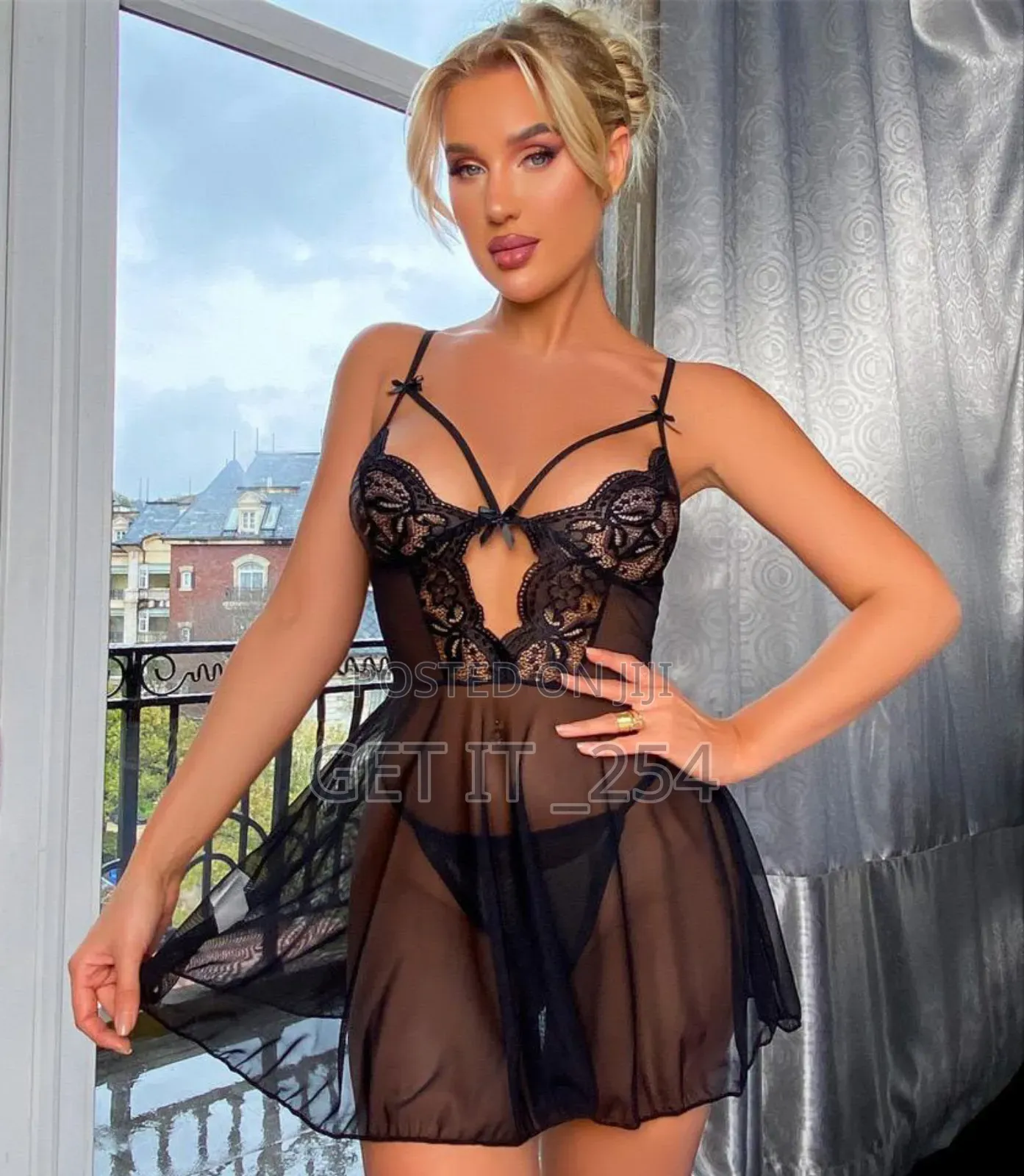 Sexy Lingerie* *F Night Dress+Thong Sizes: S-3xl