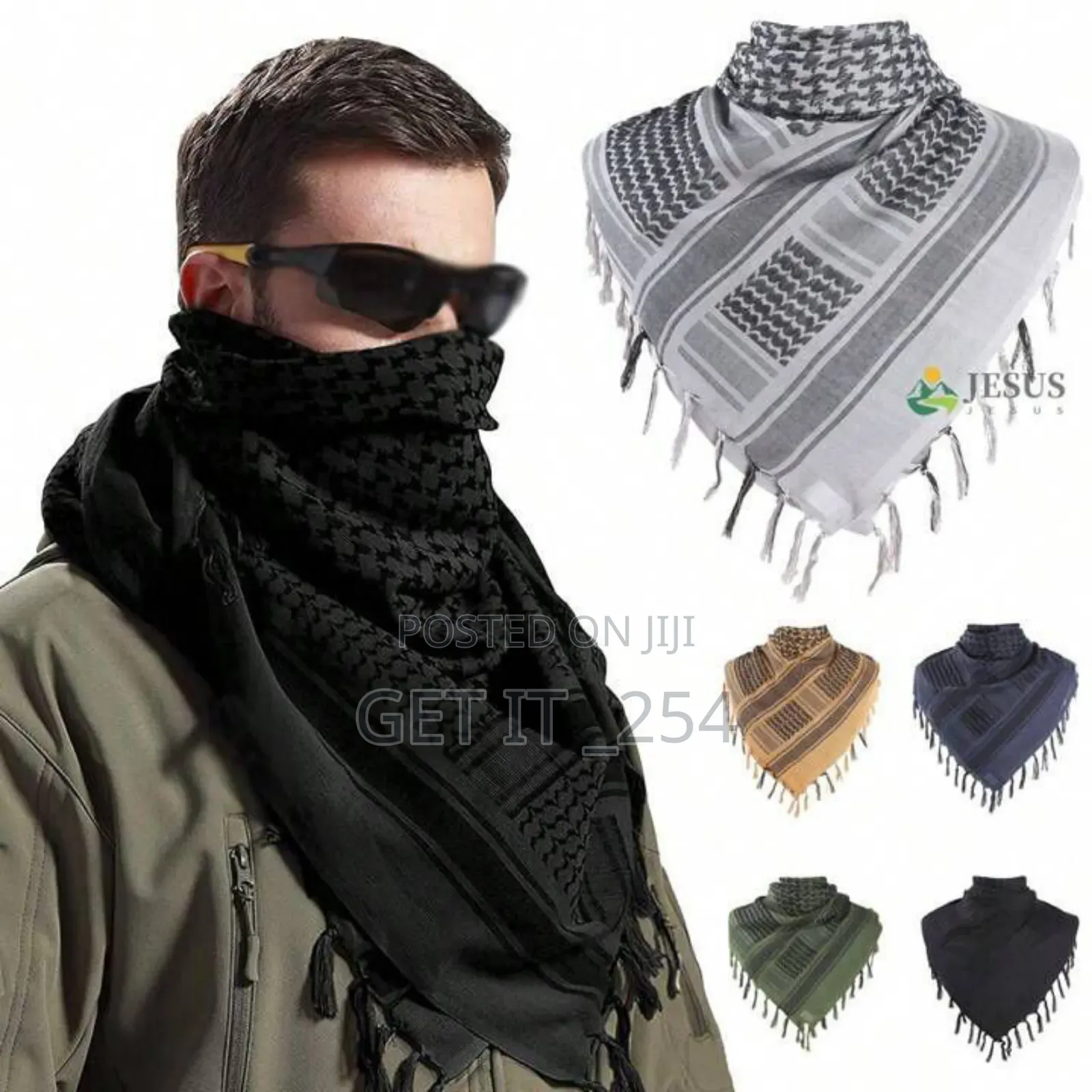 Tactical Arafat Scarves
Colors: Black, Green, Brown
