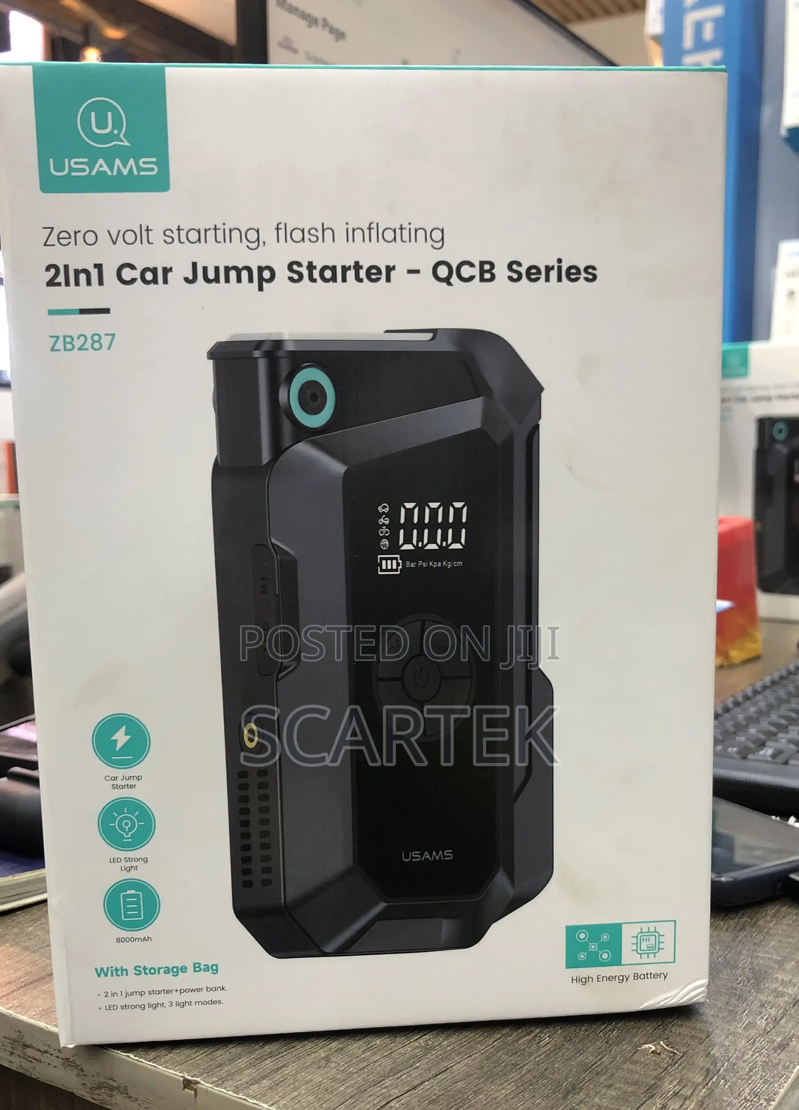 Usams 2IN1 Car Jump Starter-QCB Series