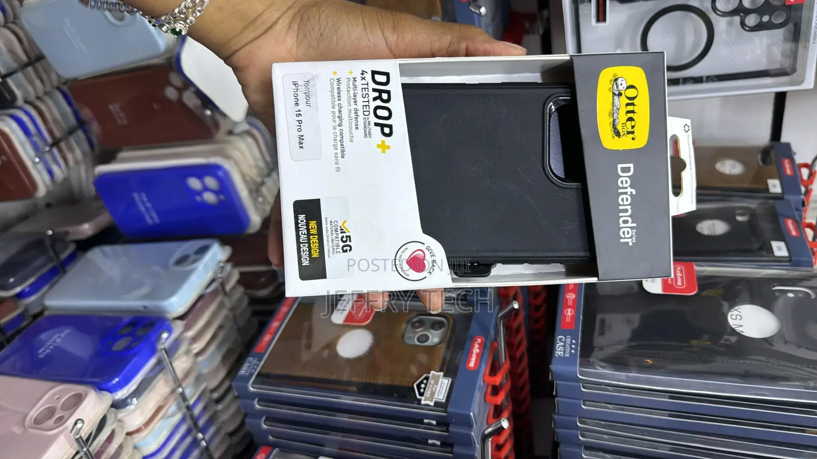 Otterbox Defender iPhone 15 Pro Max Case With Black