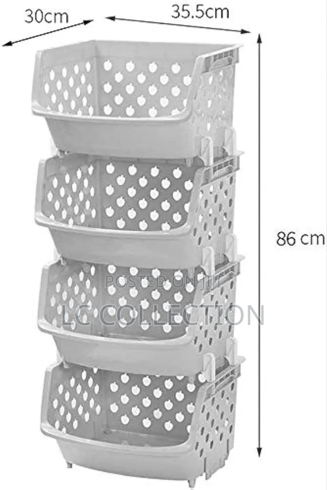 Hard Plastic Drawer 4 Layer