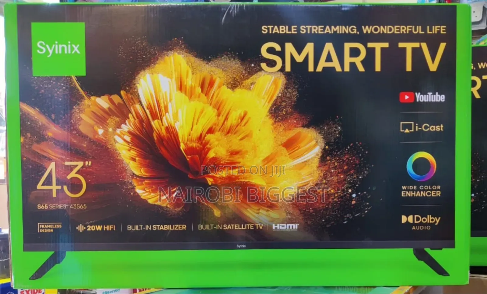 Synix 43" Best Smart Google Frameless Television