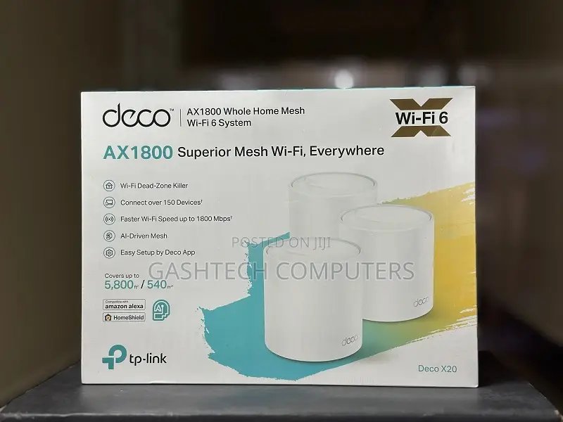 Tp-Link Deco X20 Ax1800 Whole Home Mesh Wi-Fi 6 System
