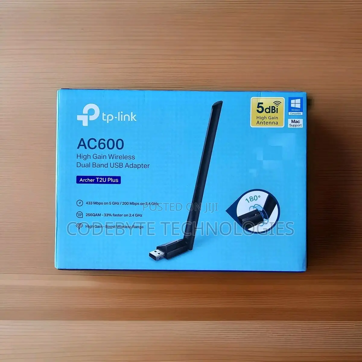 Tp-Link Ac600 Wireless Dual Band Adapter- Tl-Archer T2u Plus