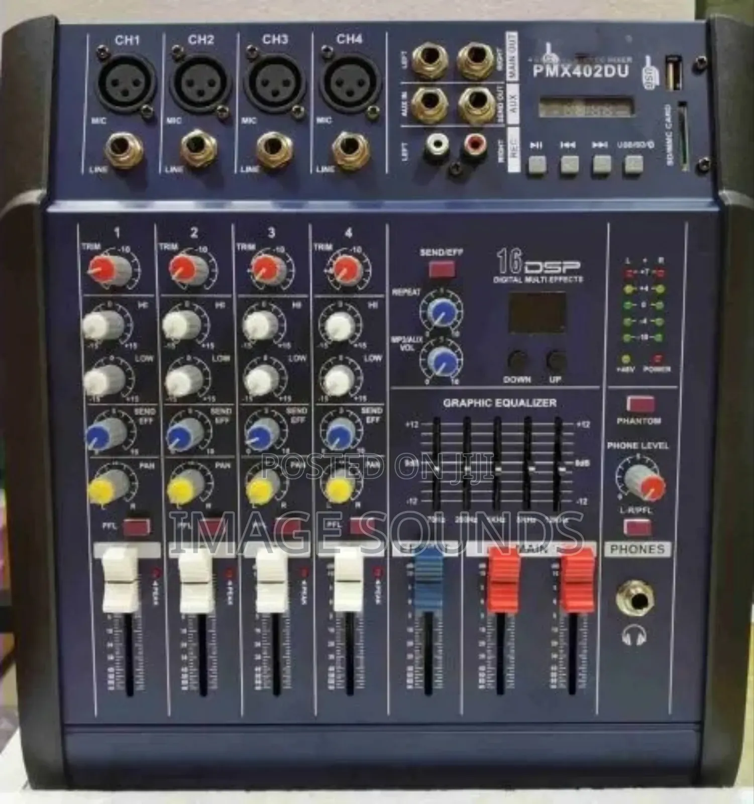 PMX402DU 4 Channel Powered Mixer Mixing Console