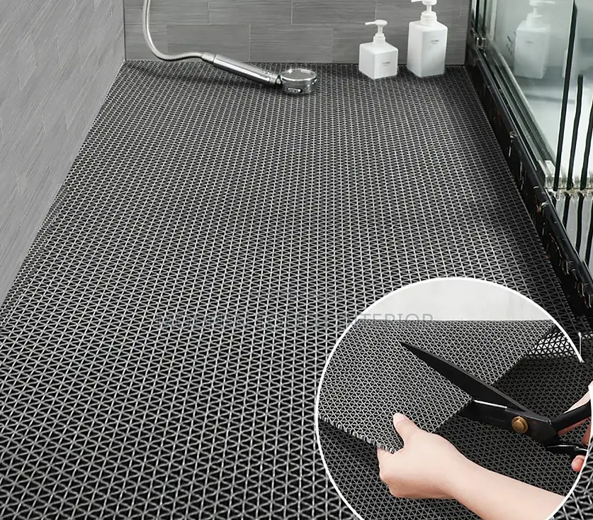 Grey Anti-Slip Perforated Carpet