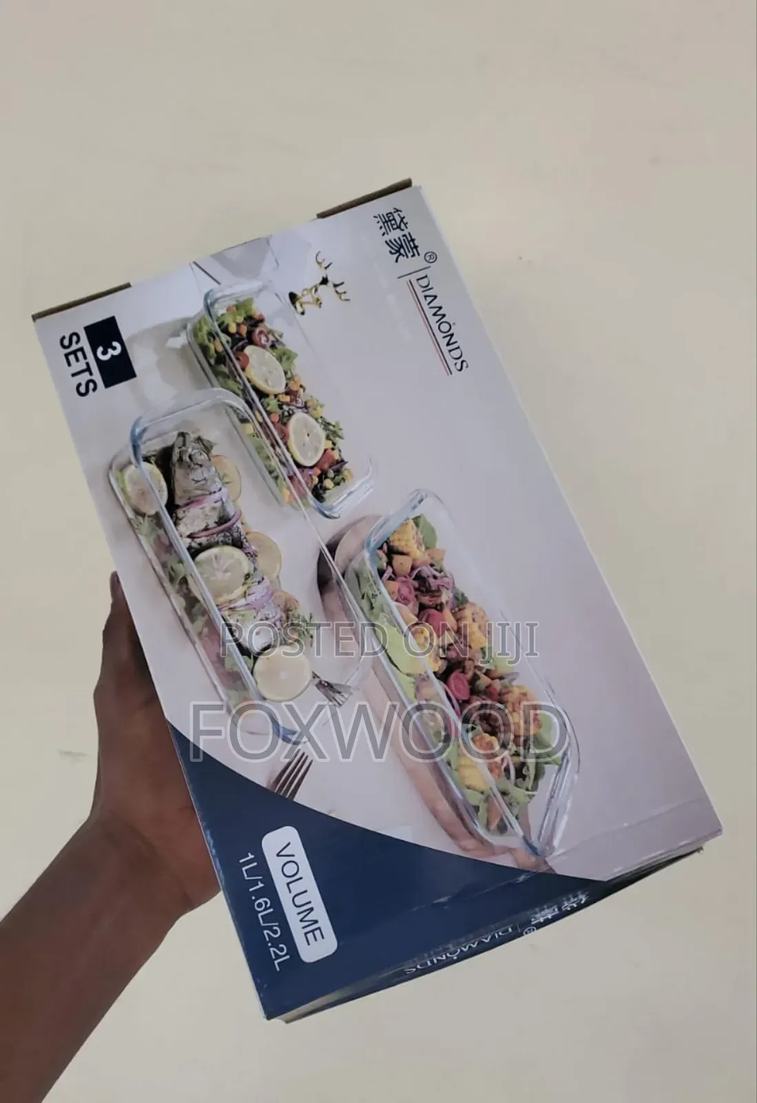 3pcs BAKING MICROWAVEABLE Glass