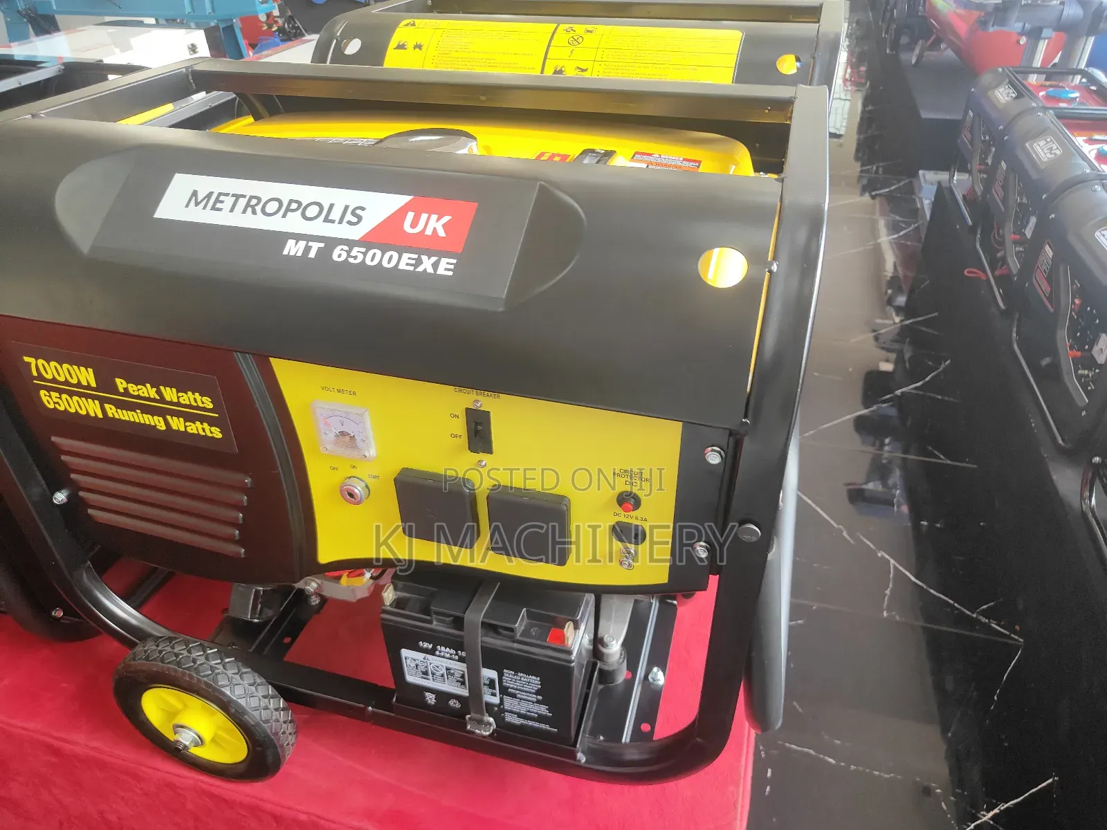 Metropolis UK 7.5kva Petrol Generator Key-Start