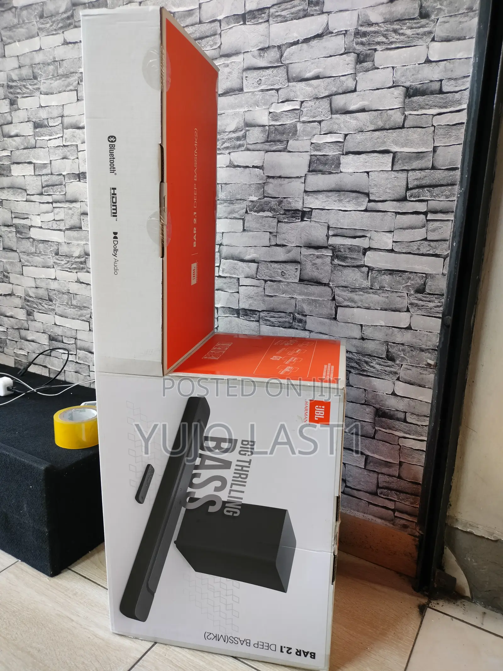 JBL Bar 2.1 Deep Bass (Mk2), Soundbar With 6.5” Down-Firing