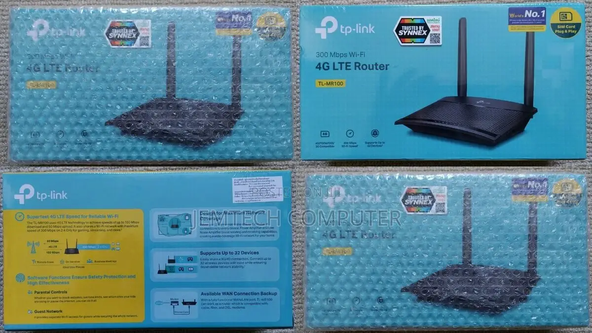 ^^Tp-Link 300mbps Wireless N 4G LTE Router TL-MR100``