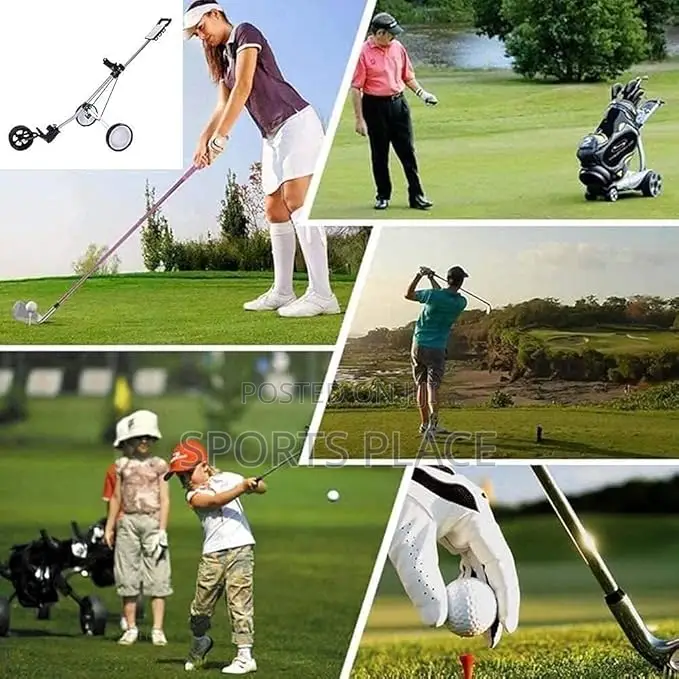 3 Wheel Golf Cart Foldable Trolley With Score Board