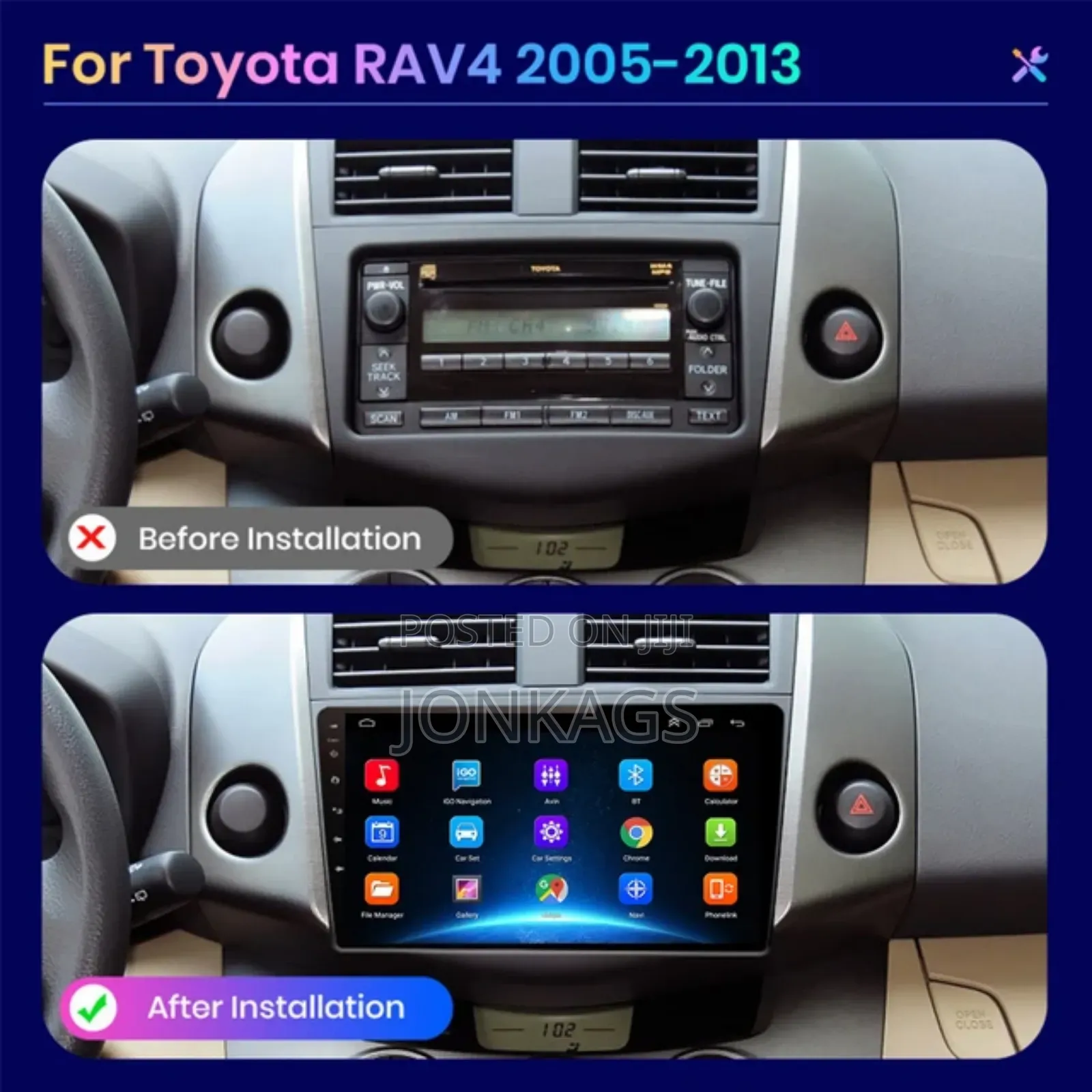 9 Inches Android Radio for RAV4 2005 - 2013