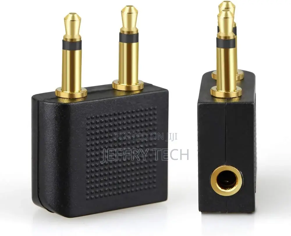 Airplane Headphone Audio Adapter, for Audio Jack to Plug Air