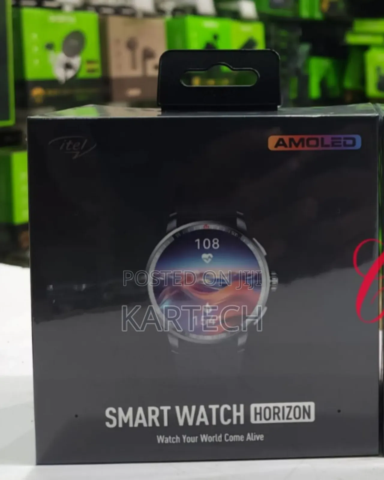 Itel Horizon ISW-N8 Smart Watch Rubber Strap (Gold Face)