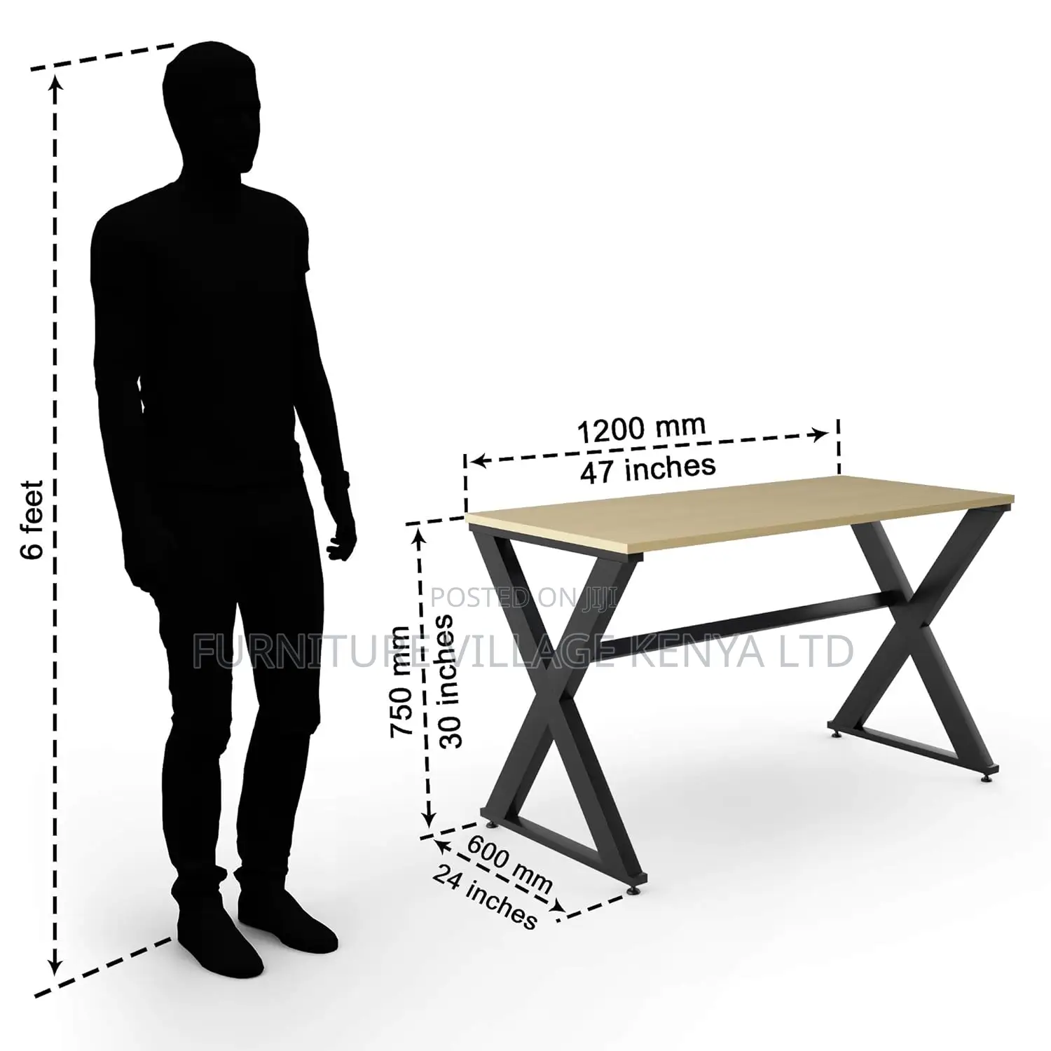 Computer Table Desk for Home Office (120cm X 60cm)
