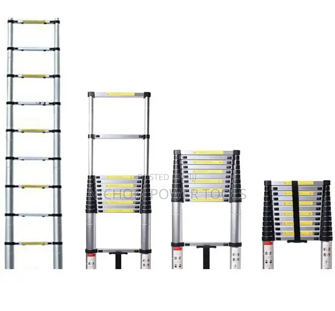 5M Portable Heavy Duty a Frame Telescopic Step Ladder Extend