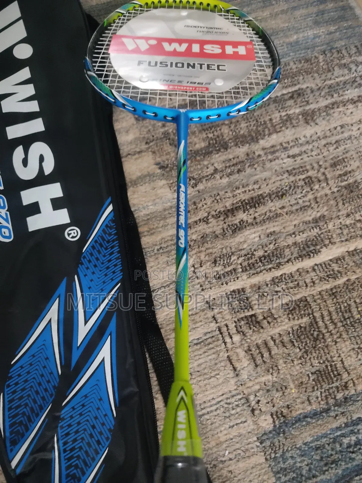 New Wish Badminton Racket Fusion Tech 970 With Full Bag.