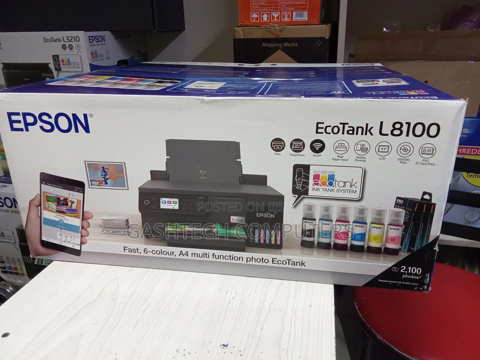 Epson L8100 6-Color A4 Multi Function Photo Printer .