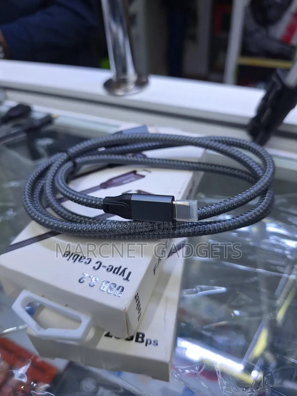 Braided Usb Type C 3.2 Cable 100W 20gbps Display Charge