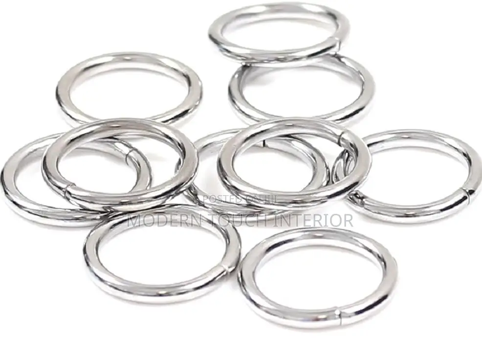 Silver Round Drapery Rings