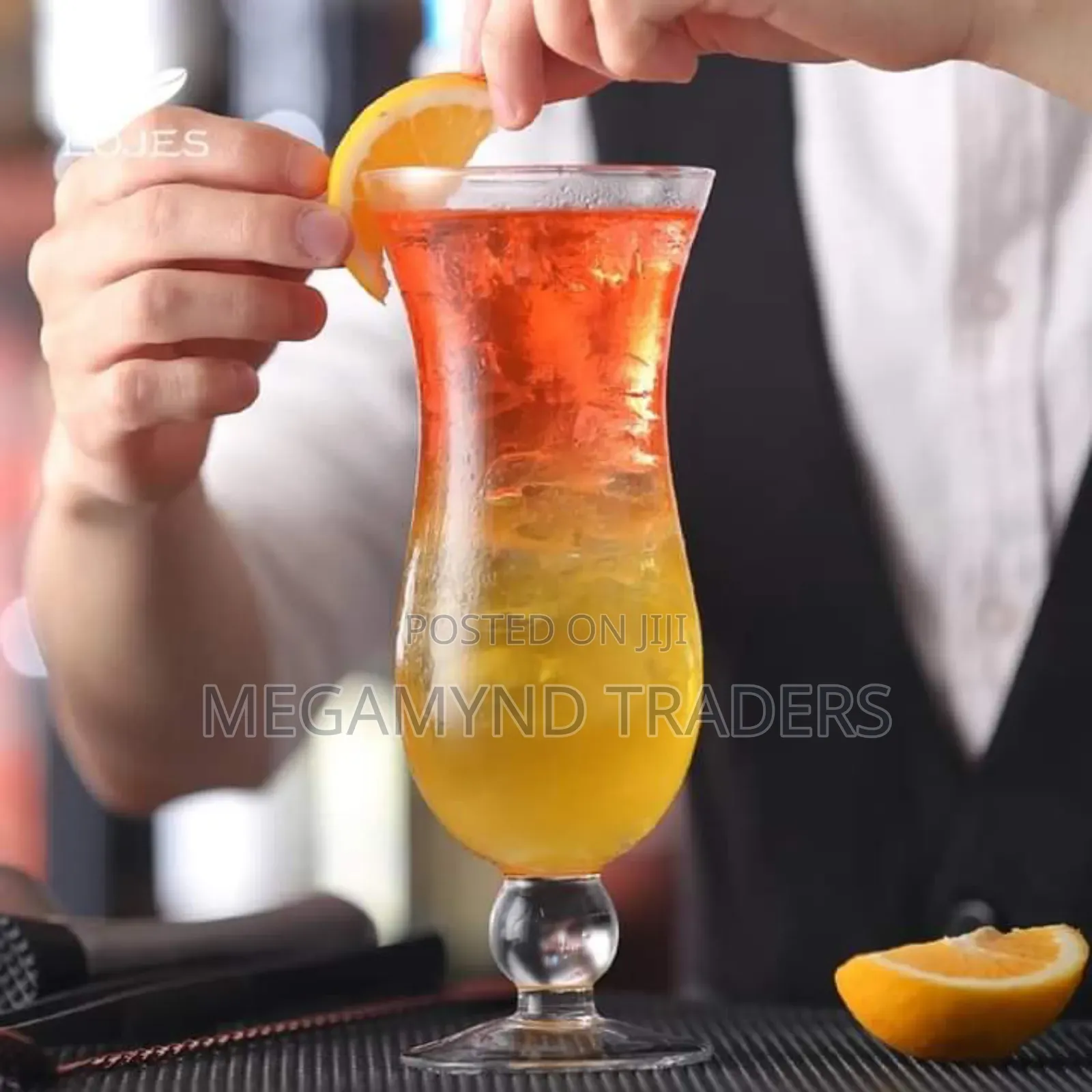 Cocktail Glass Hurricane 6pc