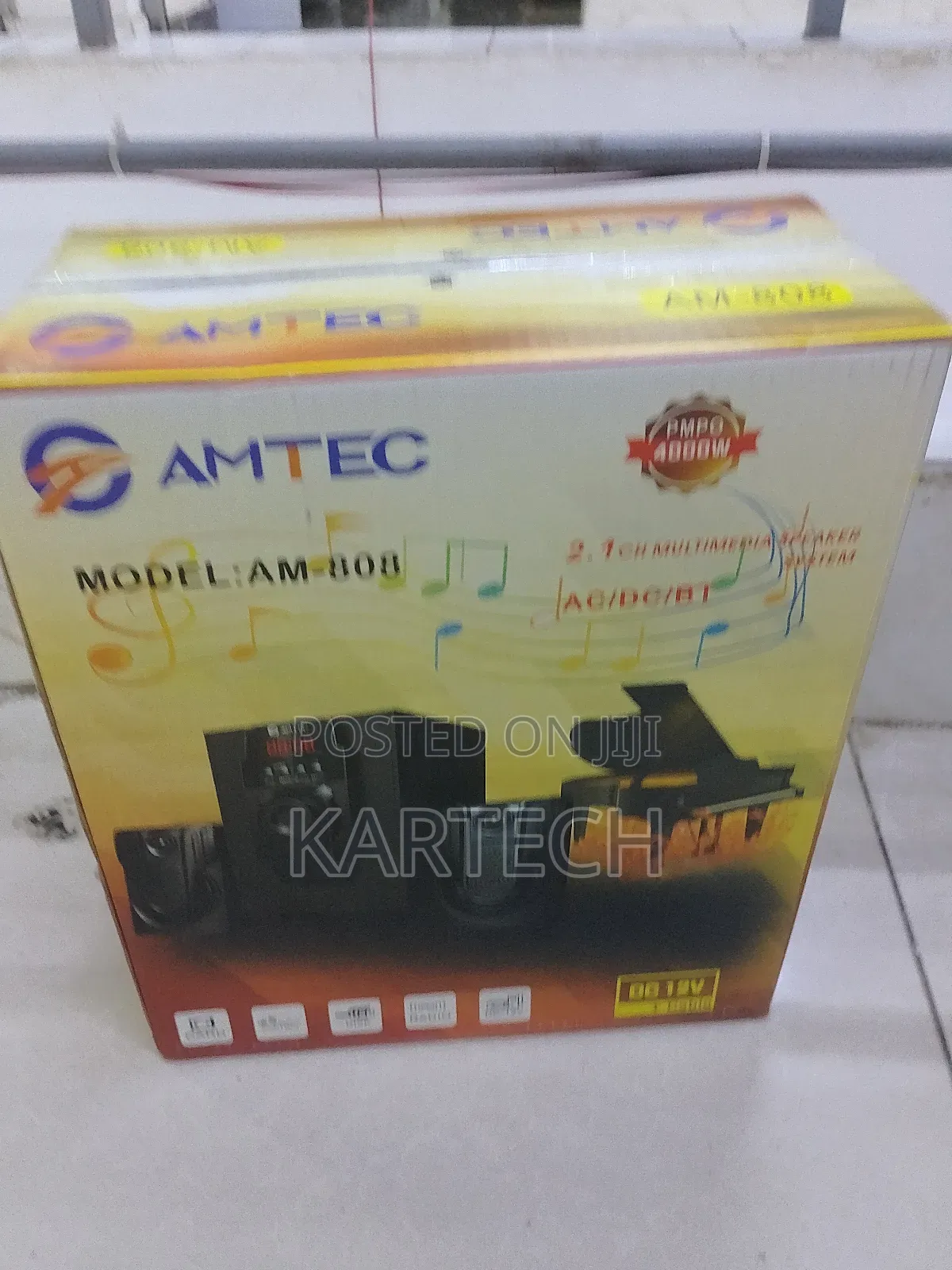 Amtec 2.1CH AM-808 X-Bass Hi-Fi Multimedia System AC/DC