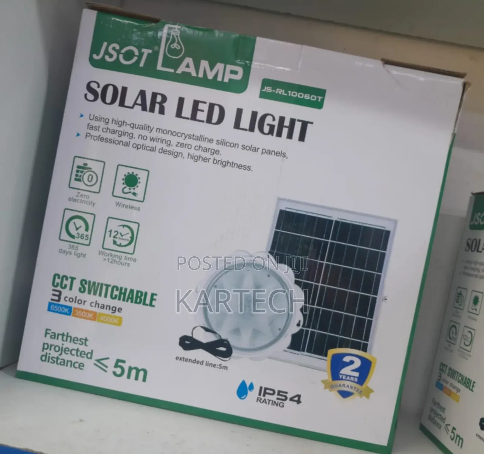 JSOT Solar Ceiling LED Light JS-RL10060T
