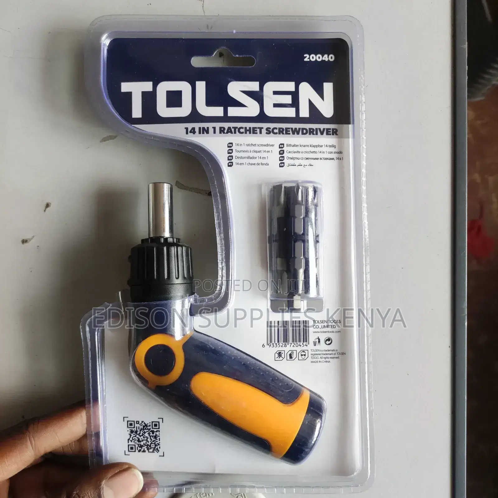 Tolsen 14-in-1 Ratchet Screwdriver Set , Bits and Socket Set