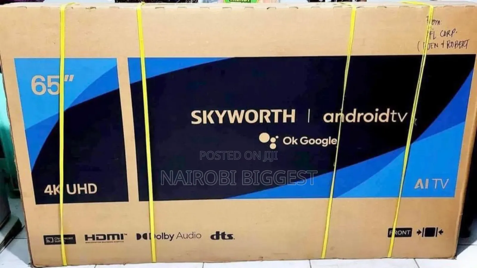 Skyworth 65" Google Android Frameless With Bt Television