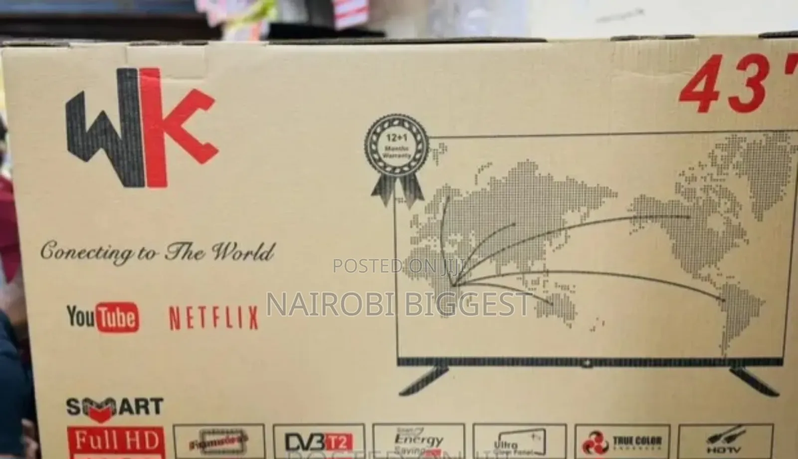 Wk Smart 43" Frameless Tv With Bluetooth