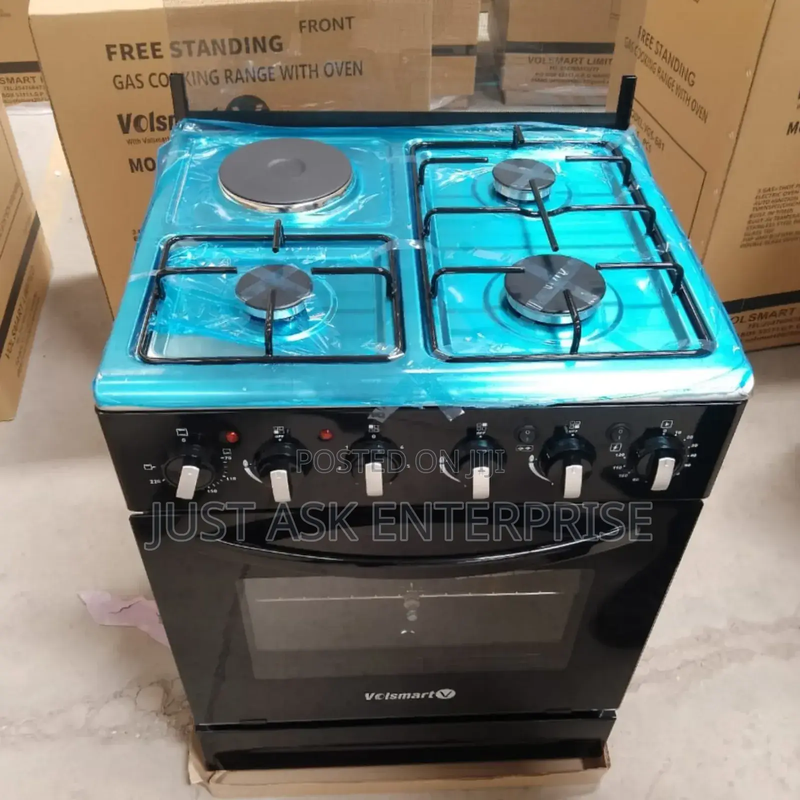 3+1 Cooker, Volsmart 3+1 Standing Cooker With Electric Oven