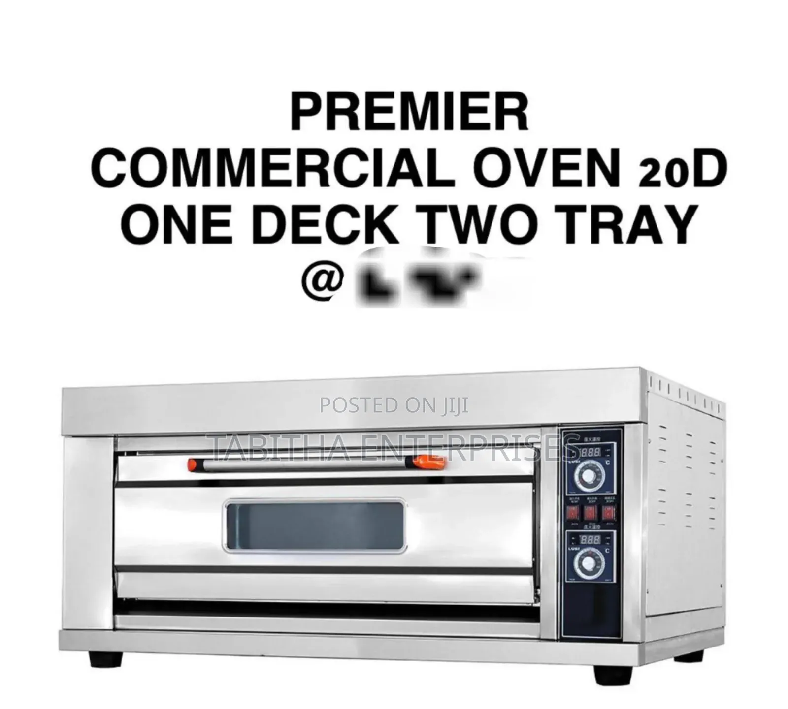 Commercial Electric Oven Cooker One Decker Two Tray