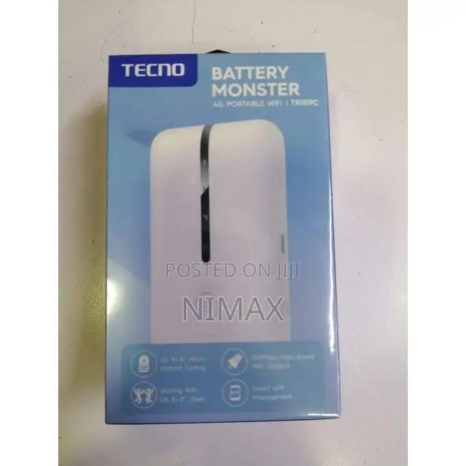 Tecno TR109 4G LTE Portable Single Band Mifi Device | Up To
