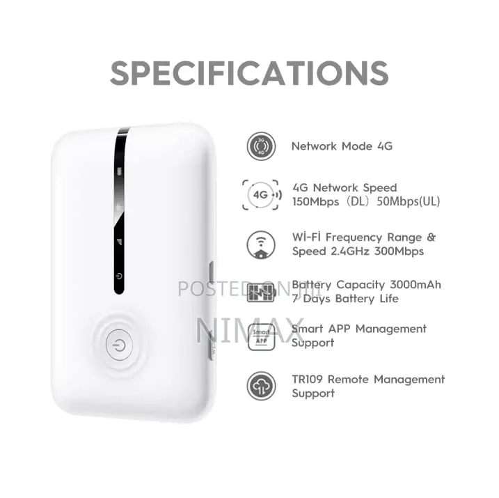 Tecno TR109 4G LTE Portable Single Band Mifi Device | Up To