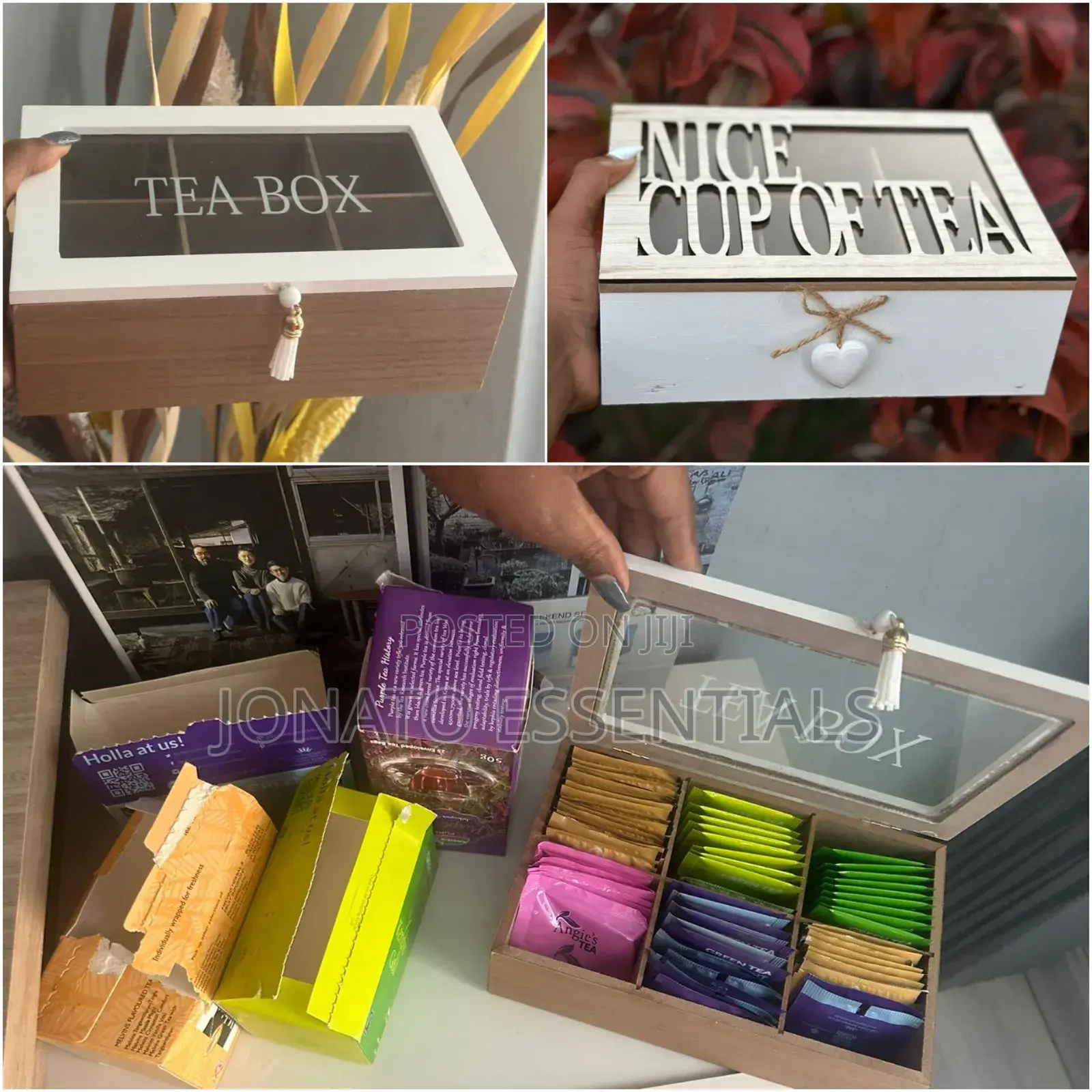 Wooden Tea Bag Holder