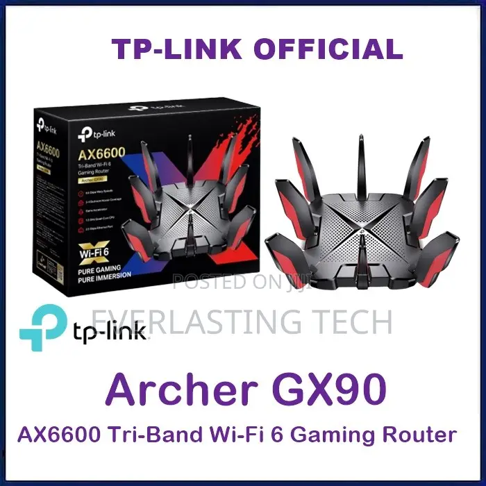 Tp-Link Archer GX90 AX6600 Tri-Band Wi-Fi 6 Gaming Router
