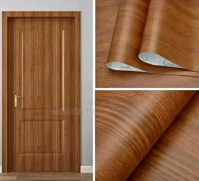 Brown Wood Effect Contact Wallpaper