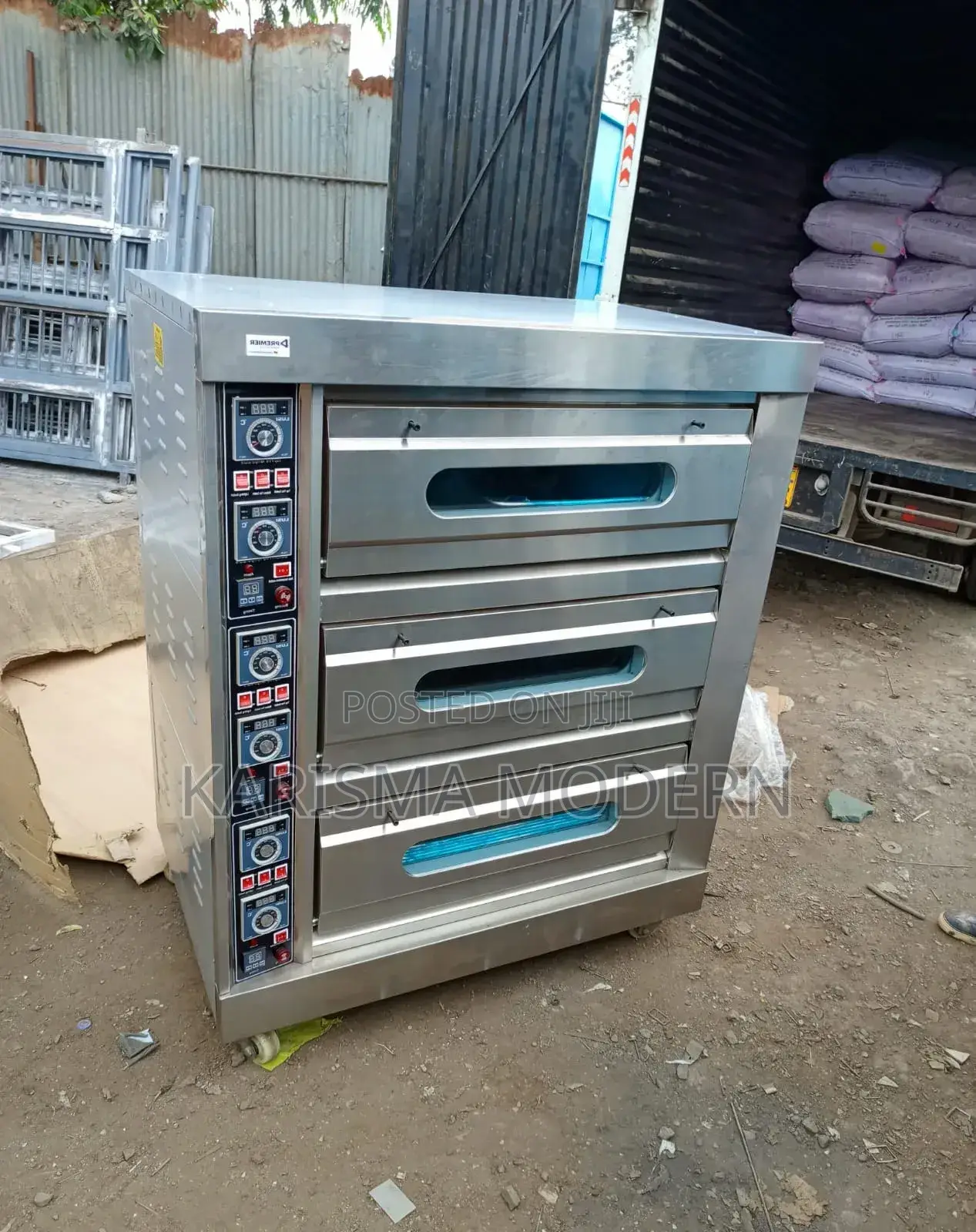 Silvery Stainless Steel Imported Three Deck Oven