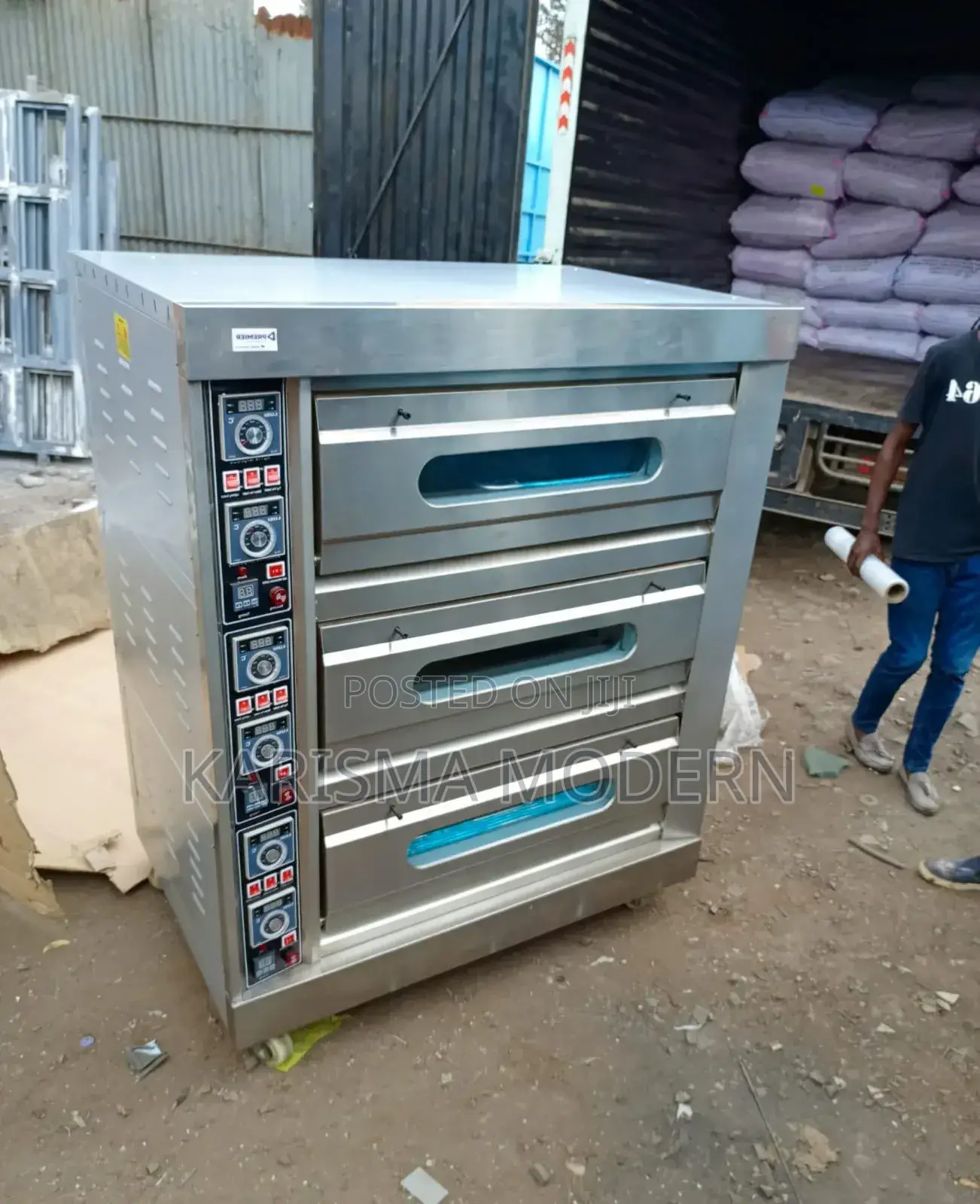 Silvery Stainless Steel Imported Three Deck Oven