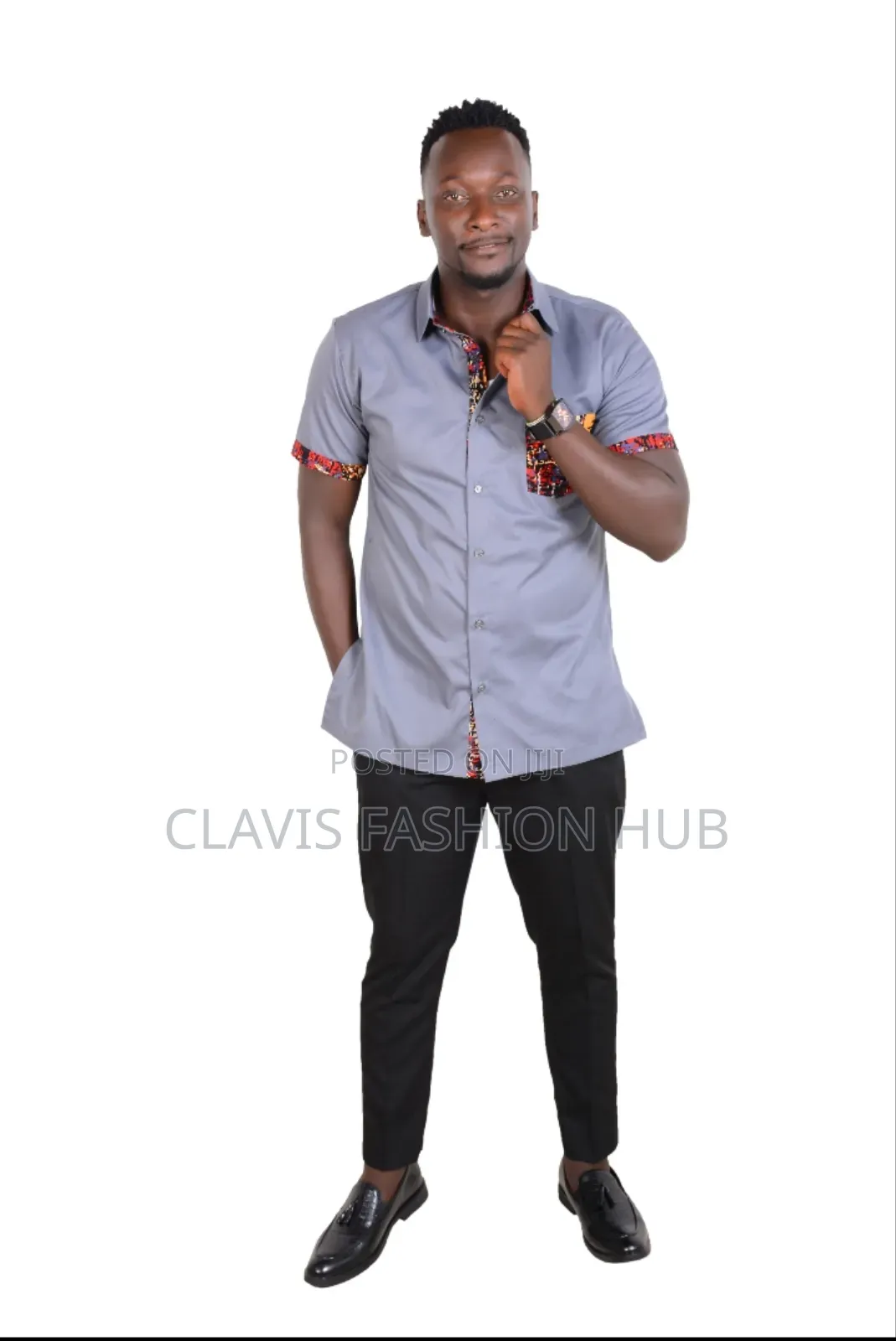 Grey Short Sleeve Shirts for Men