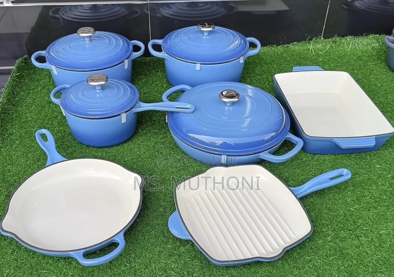  Blue  * *Enamel Cast Iron Cooking Pots*