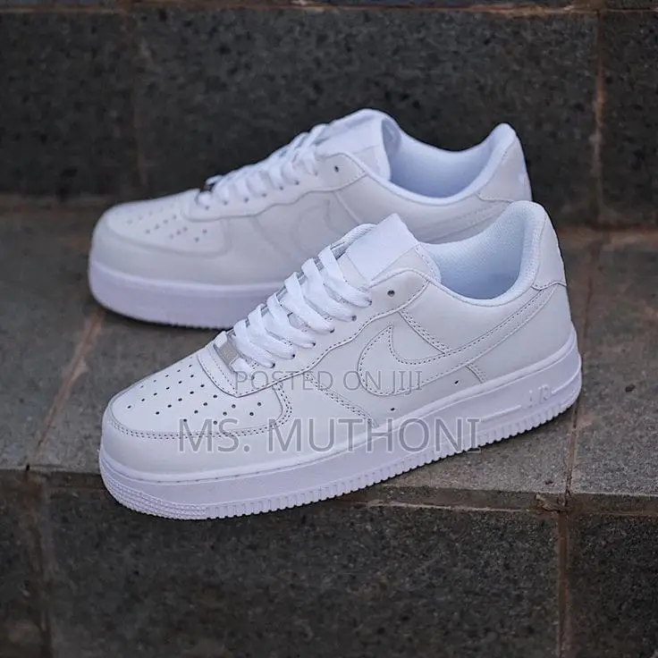 Airforce Black and White Leather Size 37-45