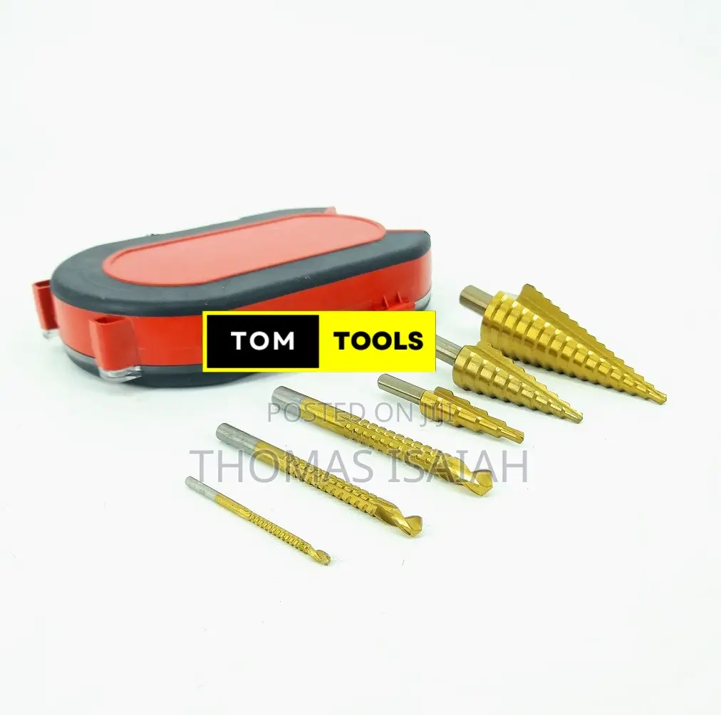 6pcs HSS Step Drill Bit Set 4-12mm, 4-20mm, 4-32mm