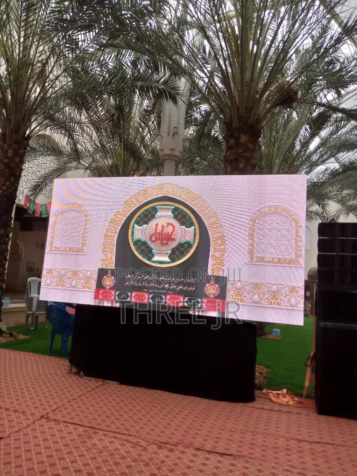 Led Panels Set Up in Outdoor Events